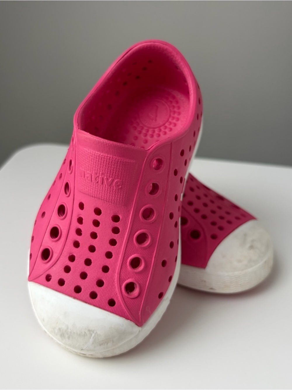 Toddler Pink Native Jefferson Slip-On C5
